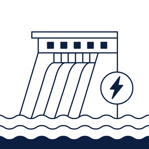 Vodní nádrž s hydroelektrárnou